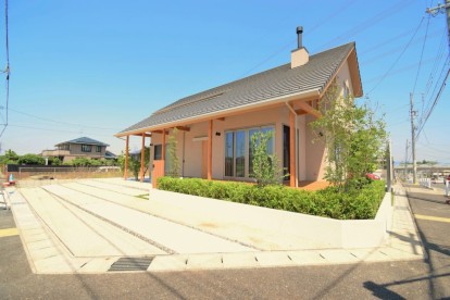 建物と調和のとれたラインを生かした外構 尾張旭で人気の外構 エクステリア専門店 Icm Garden S